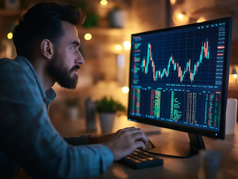 Market trend analysis chart showing sector performance data